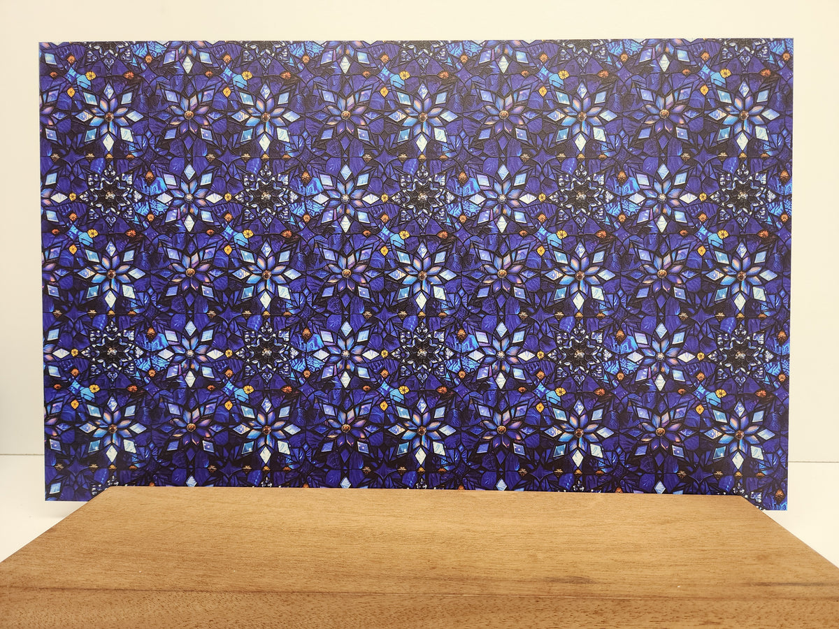 PatternPly® Full Coverage Stained Glass Geometric Snowflakes product photo 3