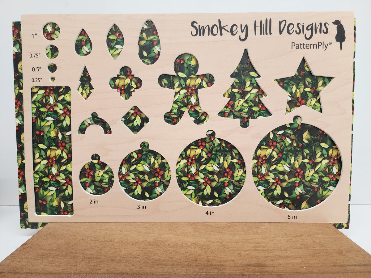 PatternPly® Full Coverage Stained Glass Mistletoe product photo 2