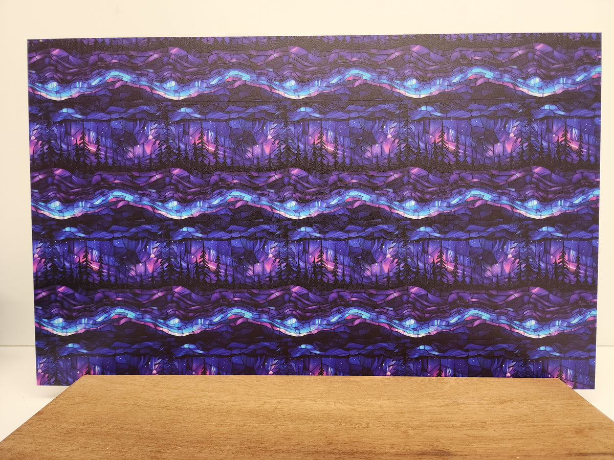 PatternPly® Full Coverage Stained Glass Northern Lights Forest product photo 3