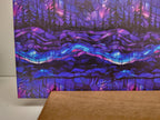 PatternPly® Full Coverage Stained Glass Northern Lights Forest sheet showing the pattern