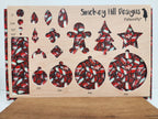 PatternPly® Full Coverage Stained Glass Red and White Candy Cane product photo 2