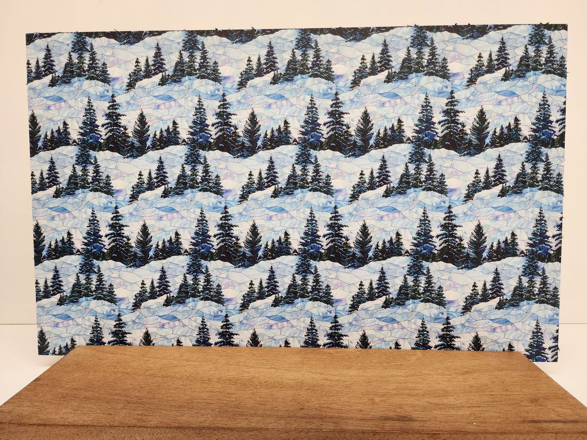 PatternPly® Full Coverage Stained Glass Snowy Hills product photo 3