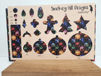 PatternPly® Full Coverage Stained Glass Tree Ornaments product photo 2