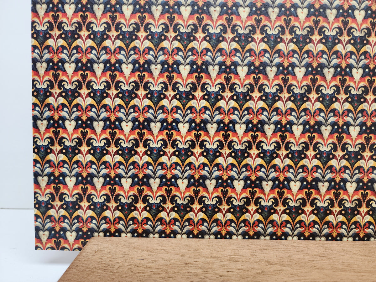 PatternPly® Full Coverage Trippy Christmas Wrapping sheet showing the pattern