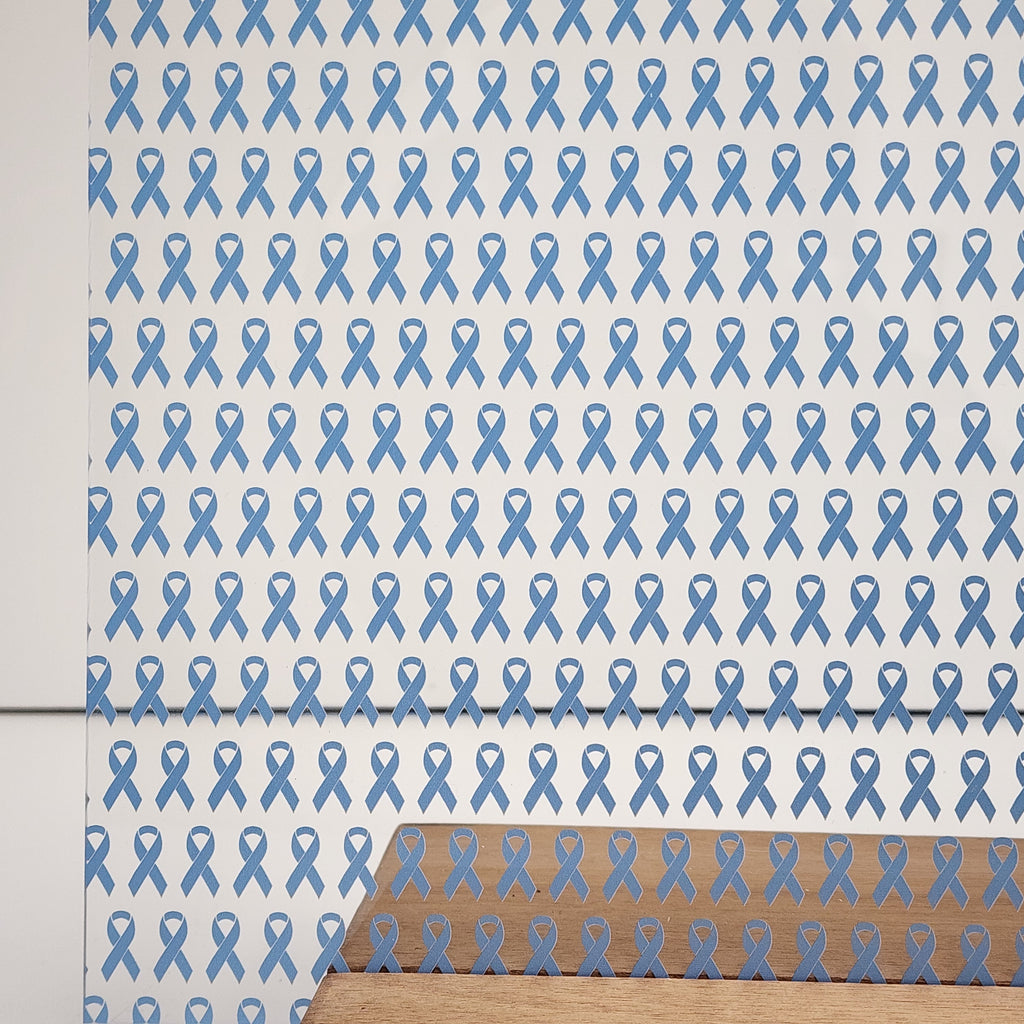 PatternPly® Scattered Light Blue Ribbons sheet showing the pattern