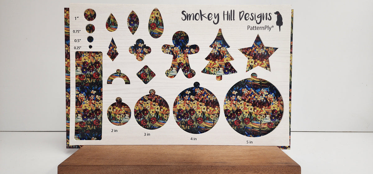 PatternPly® Full Coverage Wildflower Prairie Stained Glass product photo 2