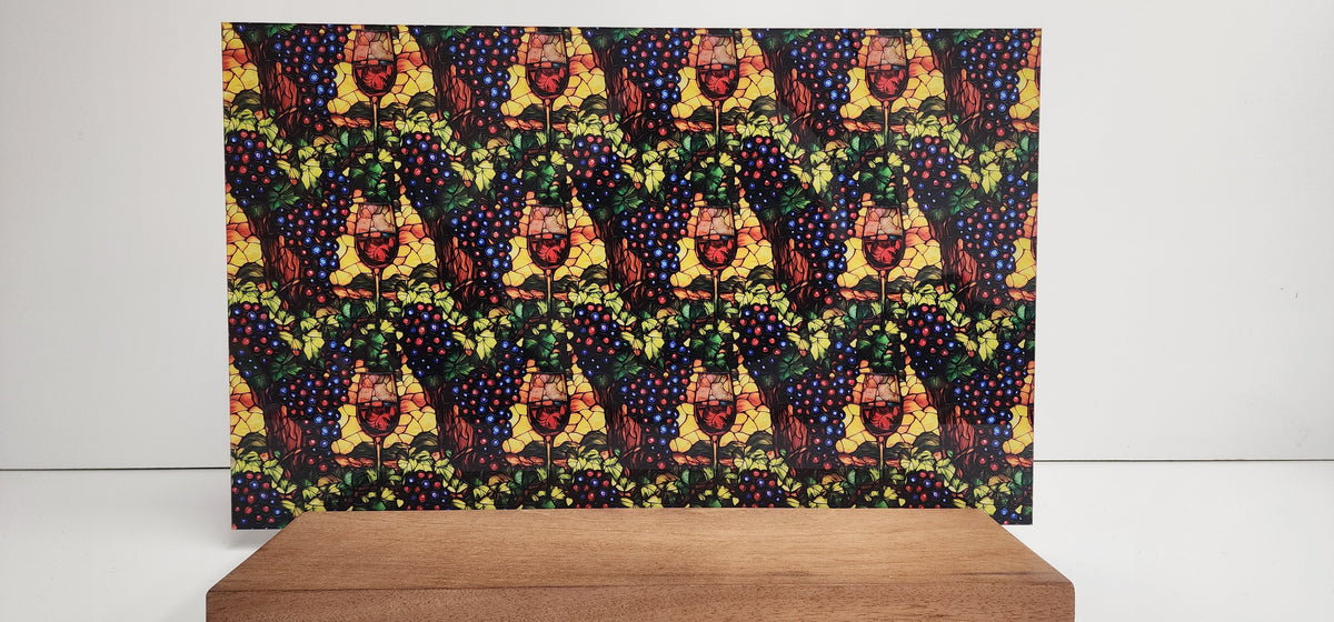 PatternPly® Full Coverage Stained Glass Wine Grapes product photo 3