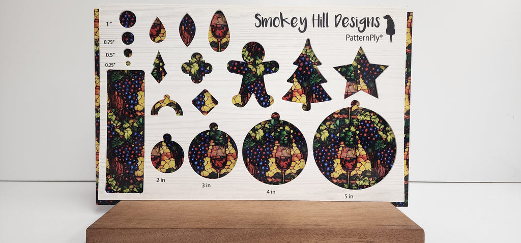 PatternPly® Full Coverage Stained Glass Wine Grapes product photo 2