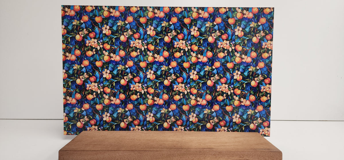 PatternPly® Full Coverage Stained Glass Peach Tree product photo 3