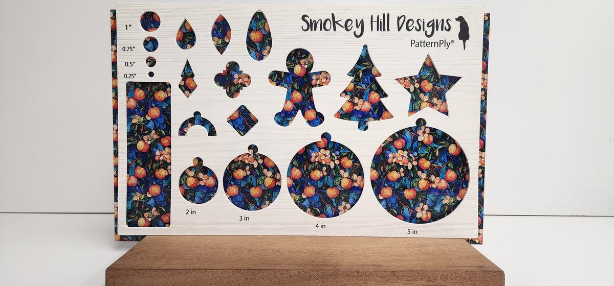 PatternPly® Full Coverage Stained Glass Peach Tree product photo 2