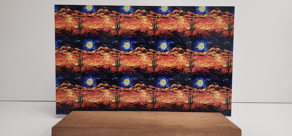 PatternPly® Full Coverage Stained Glass Desert Sunset product photo 3