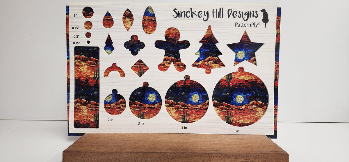 PatternPly® Full Coverage Stained Glass Desert Sunset product photo 2