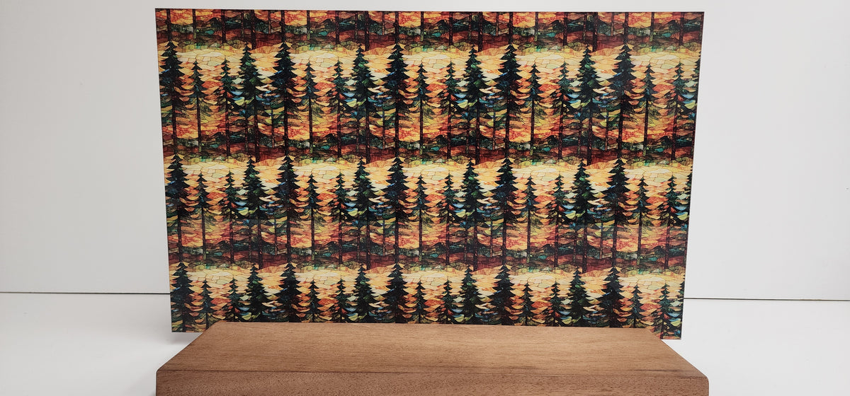 PatternPly® Full Coverage Stained Glass Tall Pines product photo 3