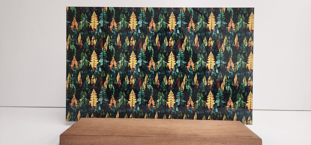 PatternPly® Full Coverage Stained Glass Geometric Forest product photo 3