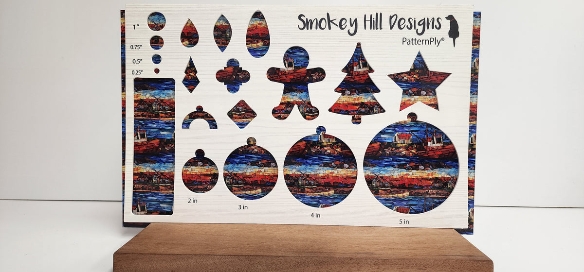 PatternPly® Full Coverage Stained Glass Lobster Boat product photo 2