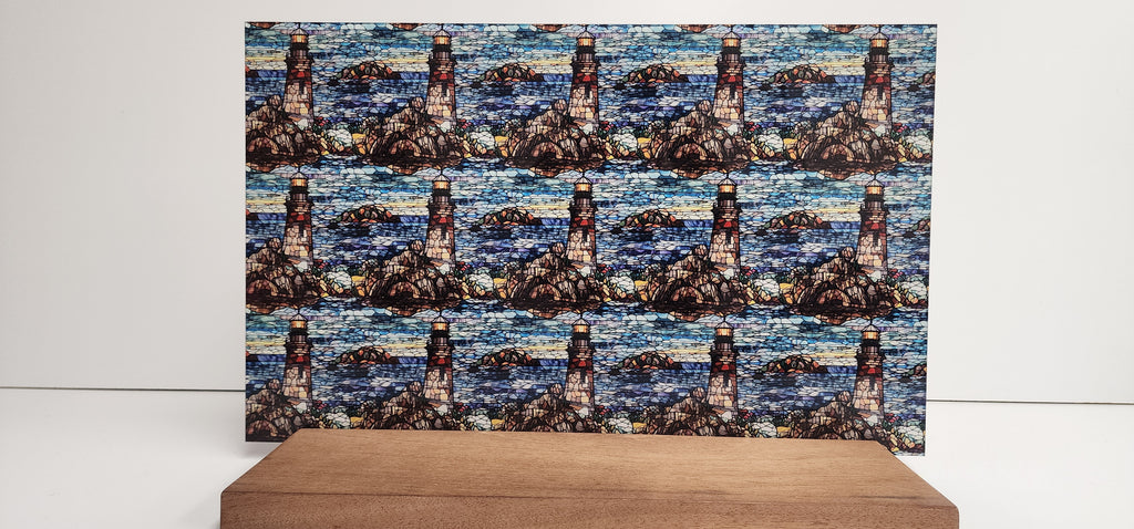 PatternPly® Full Coverage Rocky Lighthouse Stained Glass product photo 3