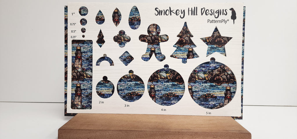 PatternPly® Full Coverage Rocky Lighthouse Stained Glass product photo 2
