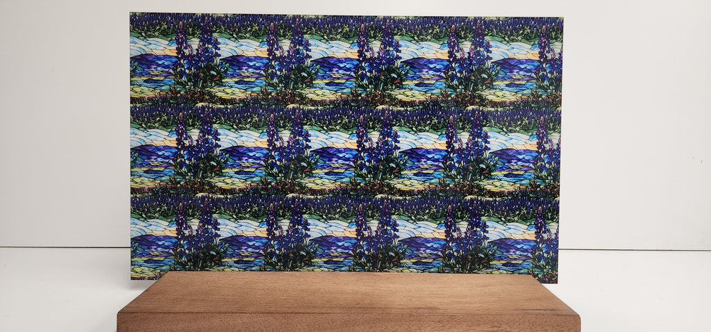 PatternPly® Full Coverage Stained Glass Bluebonnet Sky product photo 3