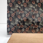 PatternPly® Full Coverage Pine Needles and Pinecones sheet showing the pattern