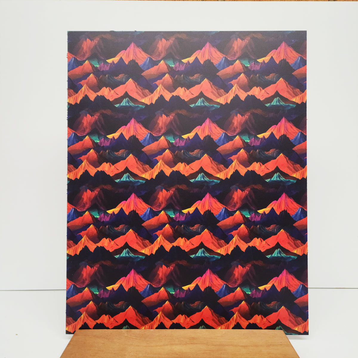 PatternPly® 19x24" Bold Mountains XL Scale sheet showing the pattern