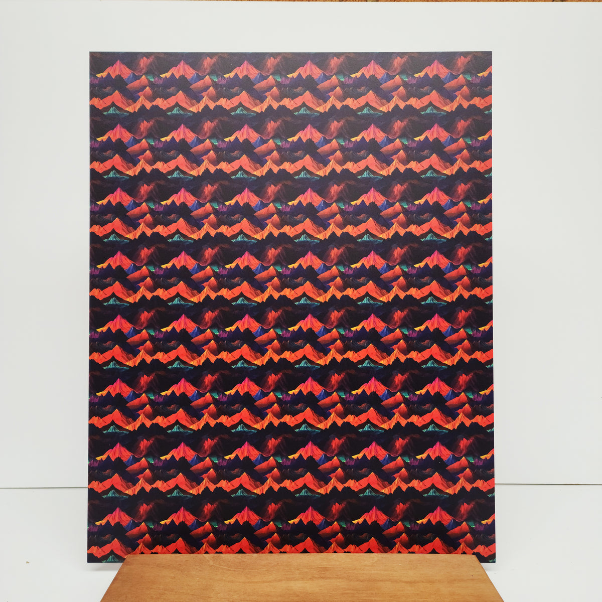 PatternPly® 19x24" Bold Mountains Original Scale sheet showing the pattern