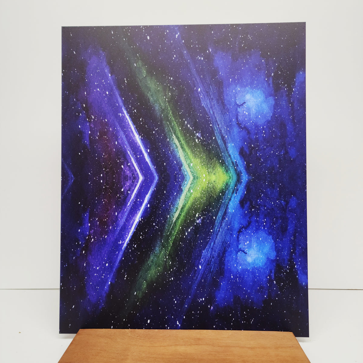 PatternPly® 19x24" Northern Lights Watercolor Original Scale sheet showing the pattern