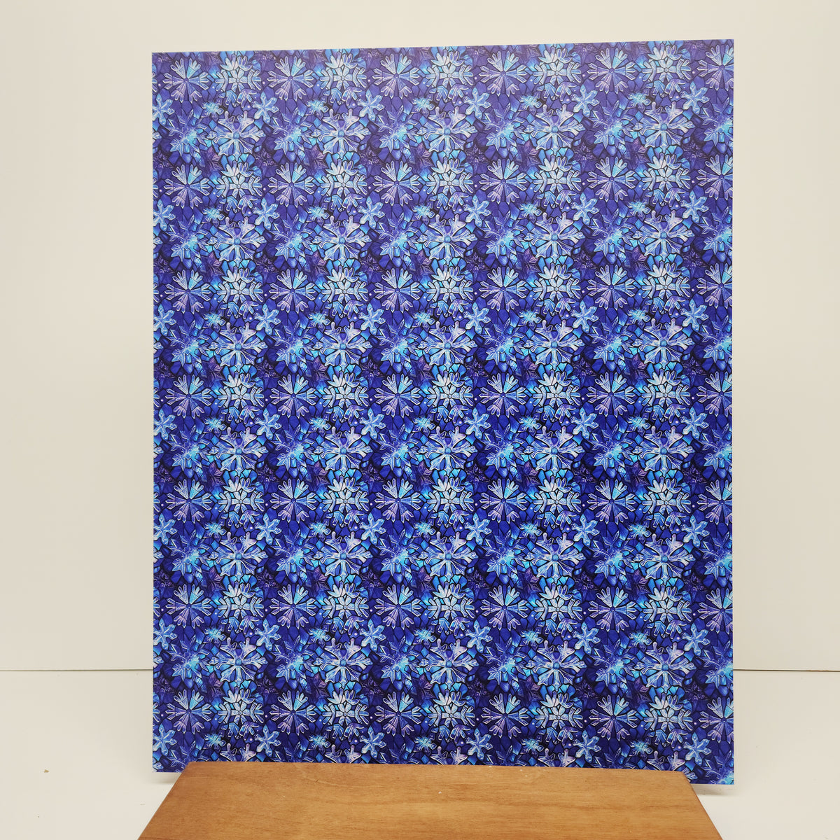 PatternPly® 19x24" Melting Snowflakes Original Scale sheet showing the pattern