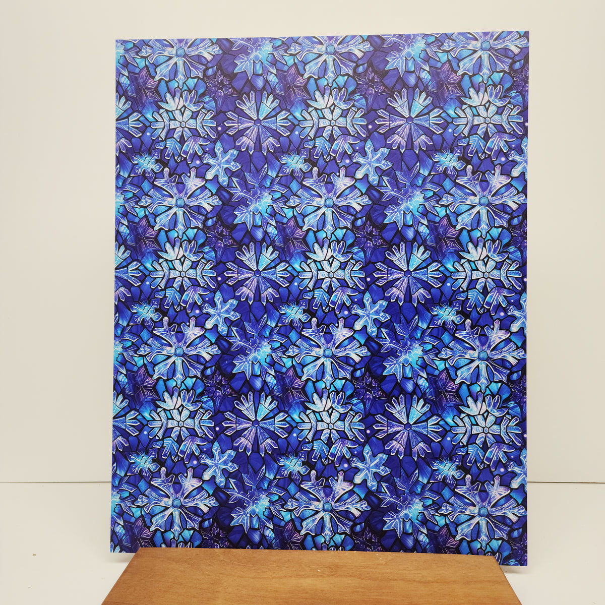 PatternPly® 19x24" Melting Snowflakes XL Scale sheet showing the pattern