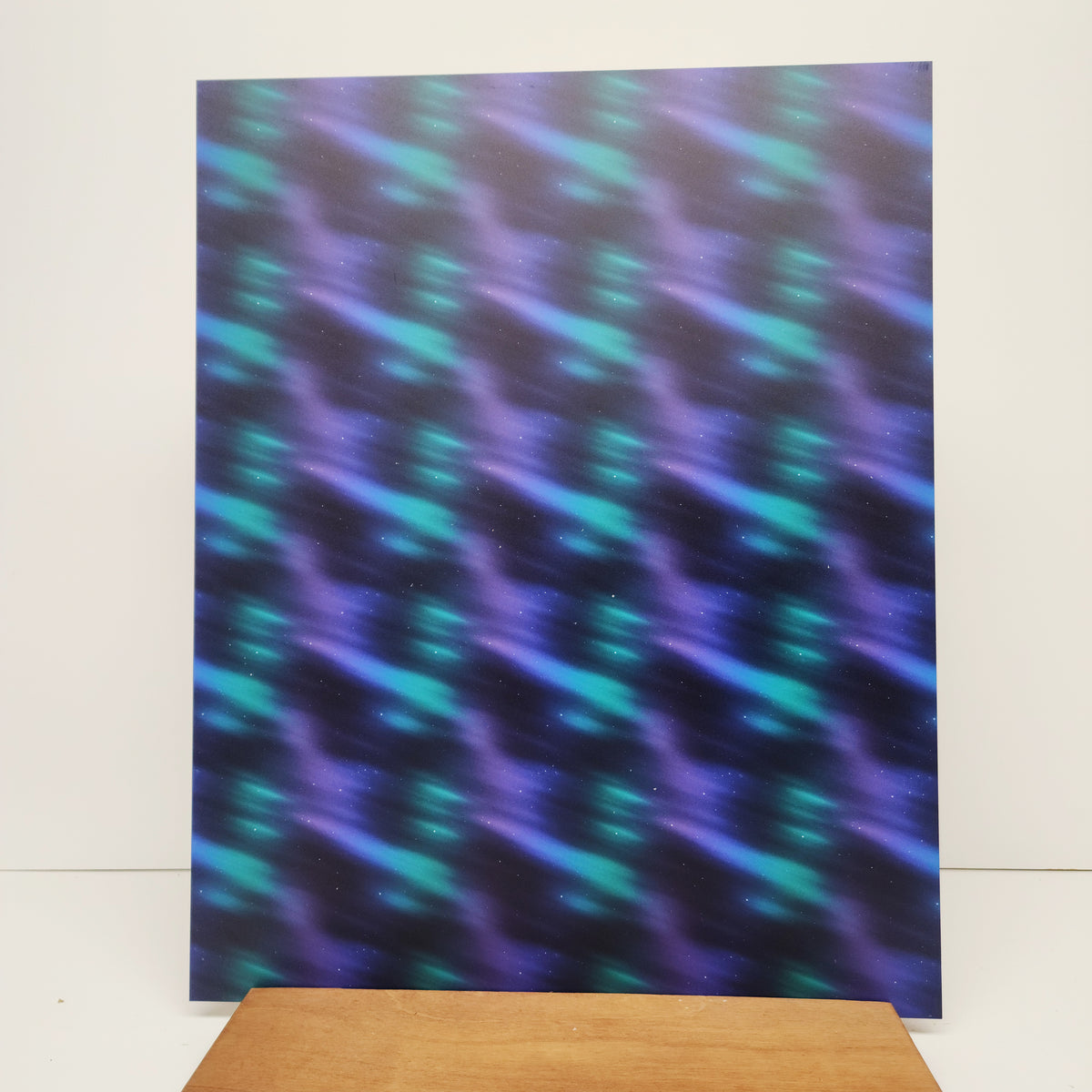 PatternPly® 19x24" Northern Lights Blur Original Scale sheet showing the pattern