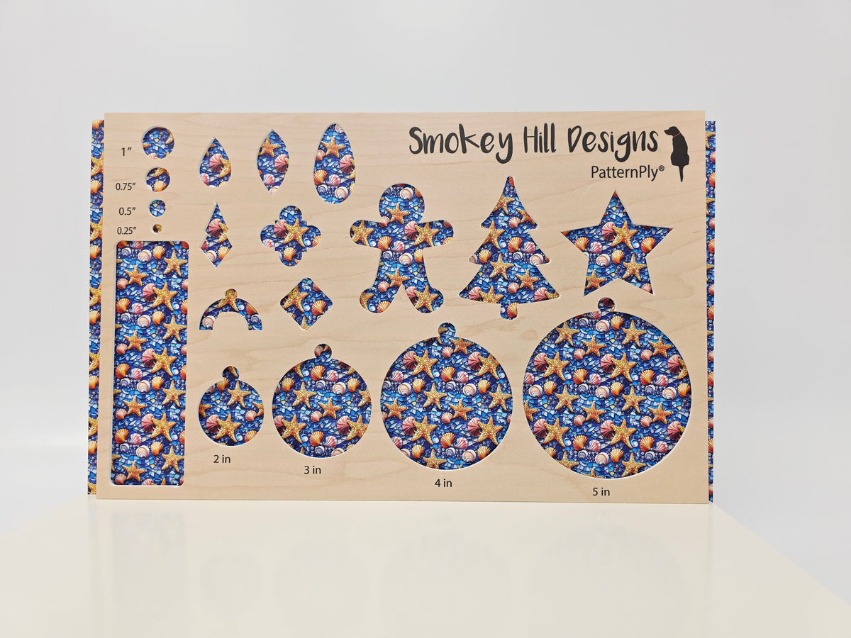PatternPly® Full Coverage Mini Mosaic Starfish and Seashells product photo 3