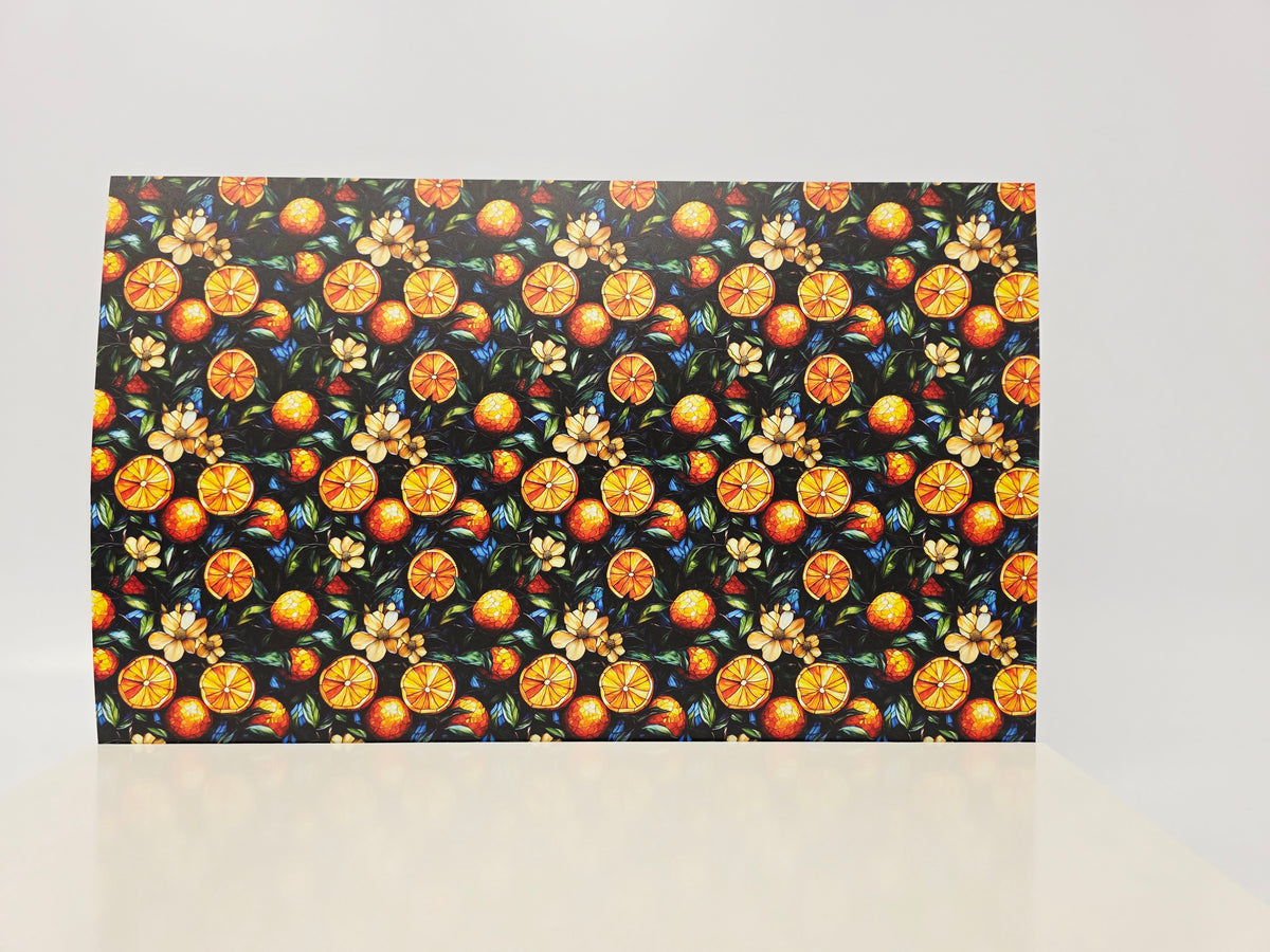 PatternPly® Full Coverage Stained Glass Oranges product photo 2