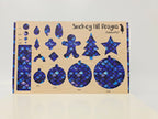 PatternPly® Full Coverage Stained Glass Blue Mermaid Scales product photo 3