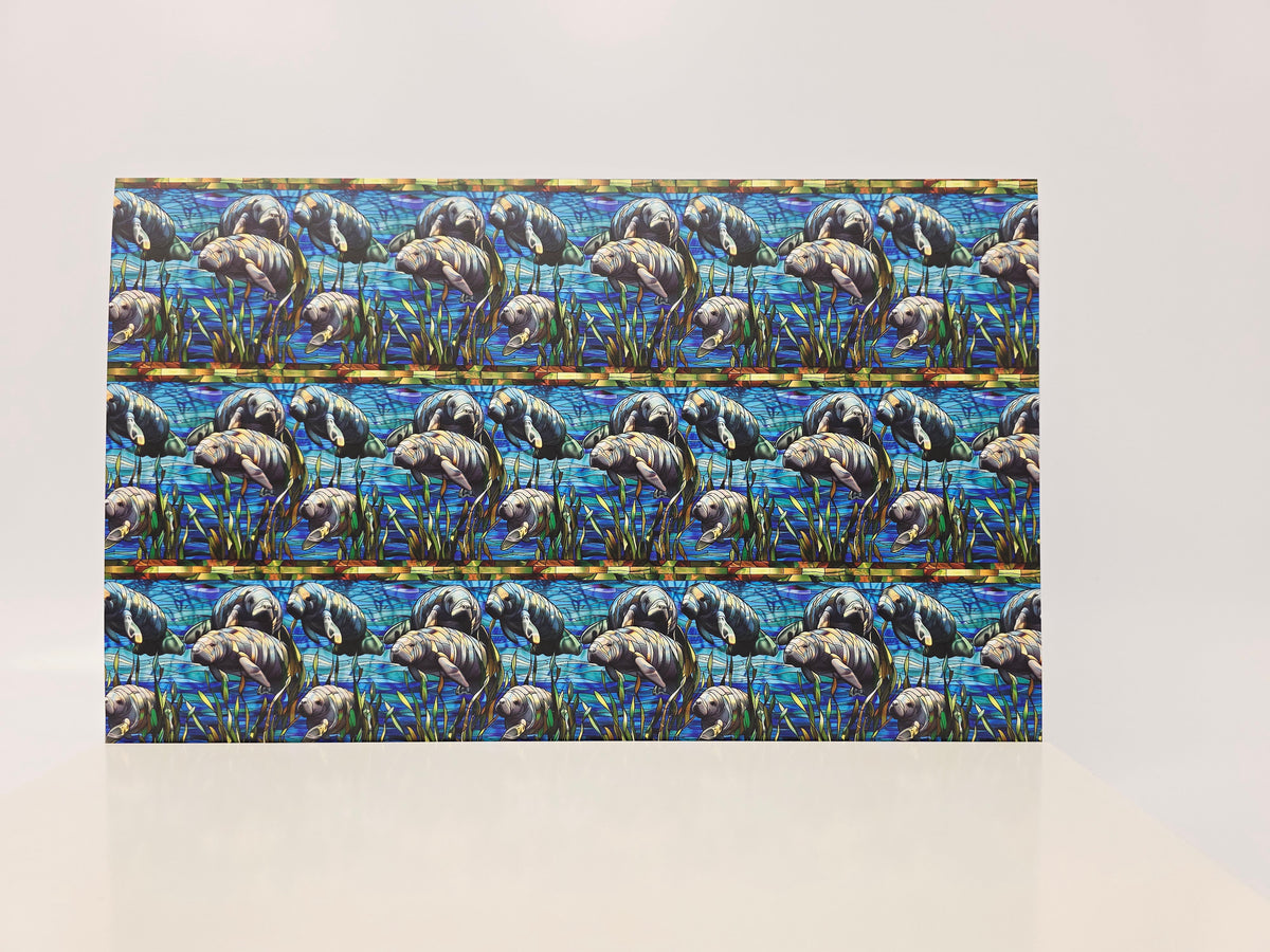PatternPly® Full Coverage Manatees and Sea Grass product photo 2