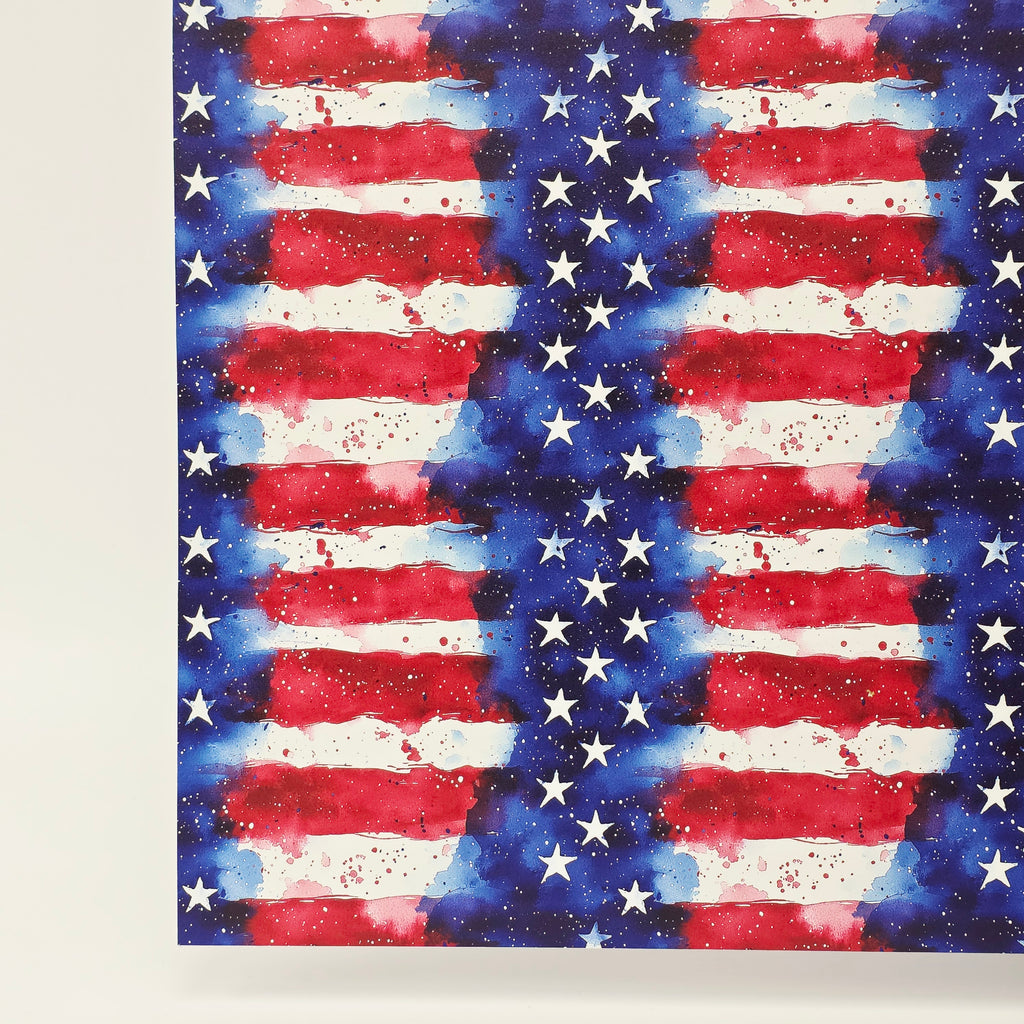 PatternPly® Full Coverage Watercolor Flag Stripes sheet showing the pattern