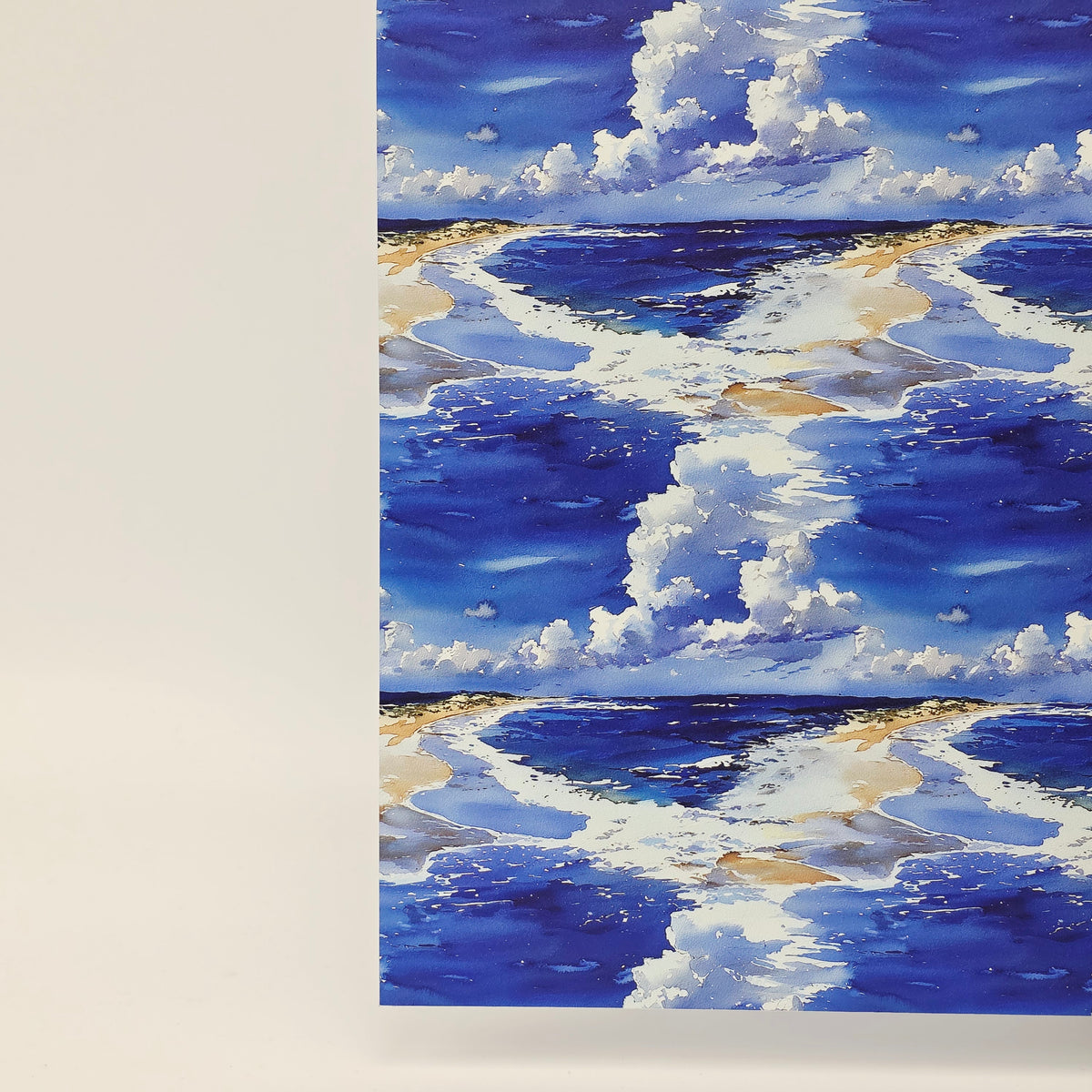 PatternPly® Full Coverage Watercolor Shoreline sheet showing the pattern