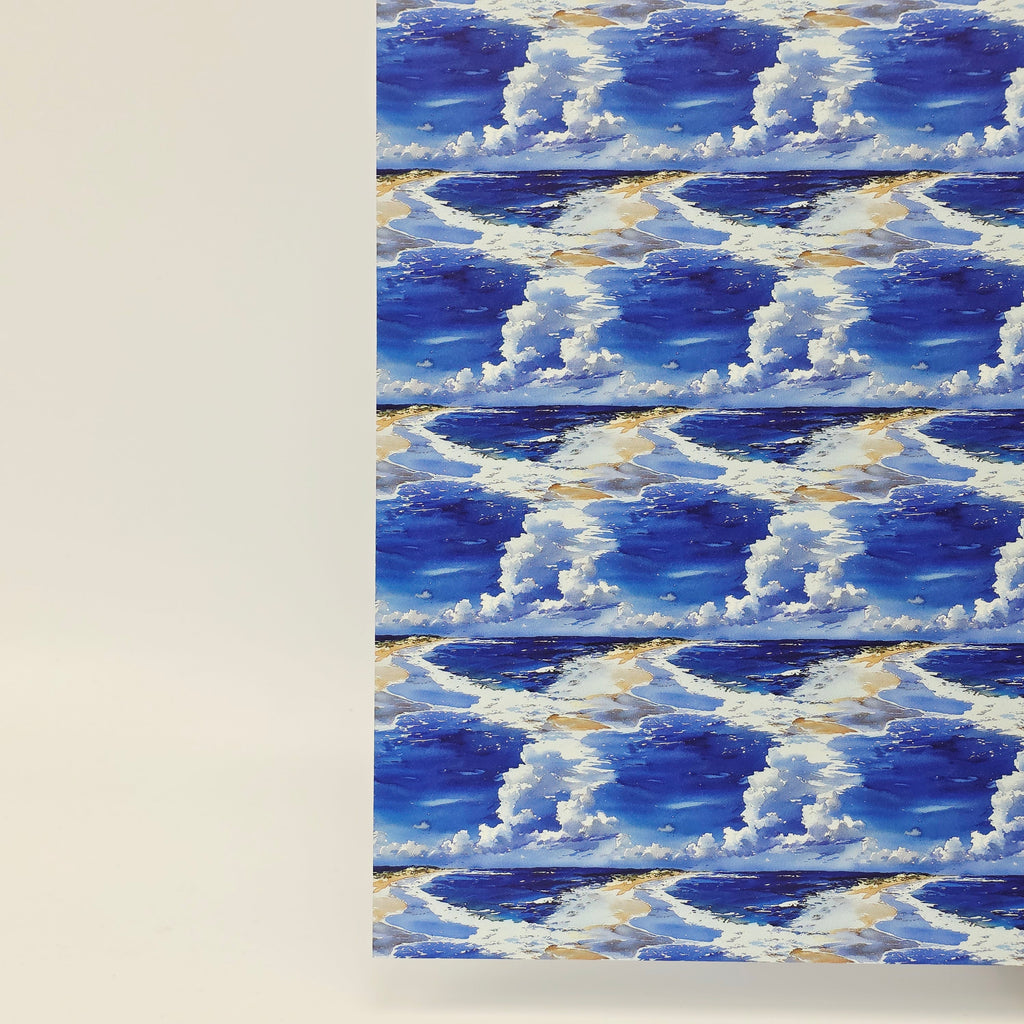 PatternPly® Full Coverage Mini Watercolor Shoreline sheet showing the pattern