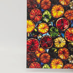 PatternPly® Full Coverage Stained Glass Citrus LARGE sheet showing the pattern