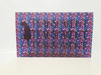 PatternPly® Transparent Mini Stained Glass Pink and Blue Mermaid Scales sheet showing the pattern