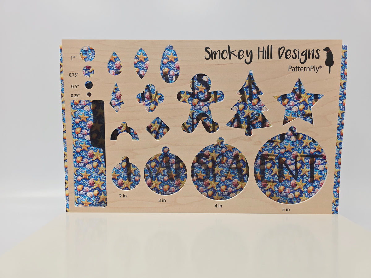 PatternPly® Transparent Mini Mosaic Starfish And Seashells product photo 3