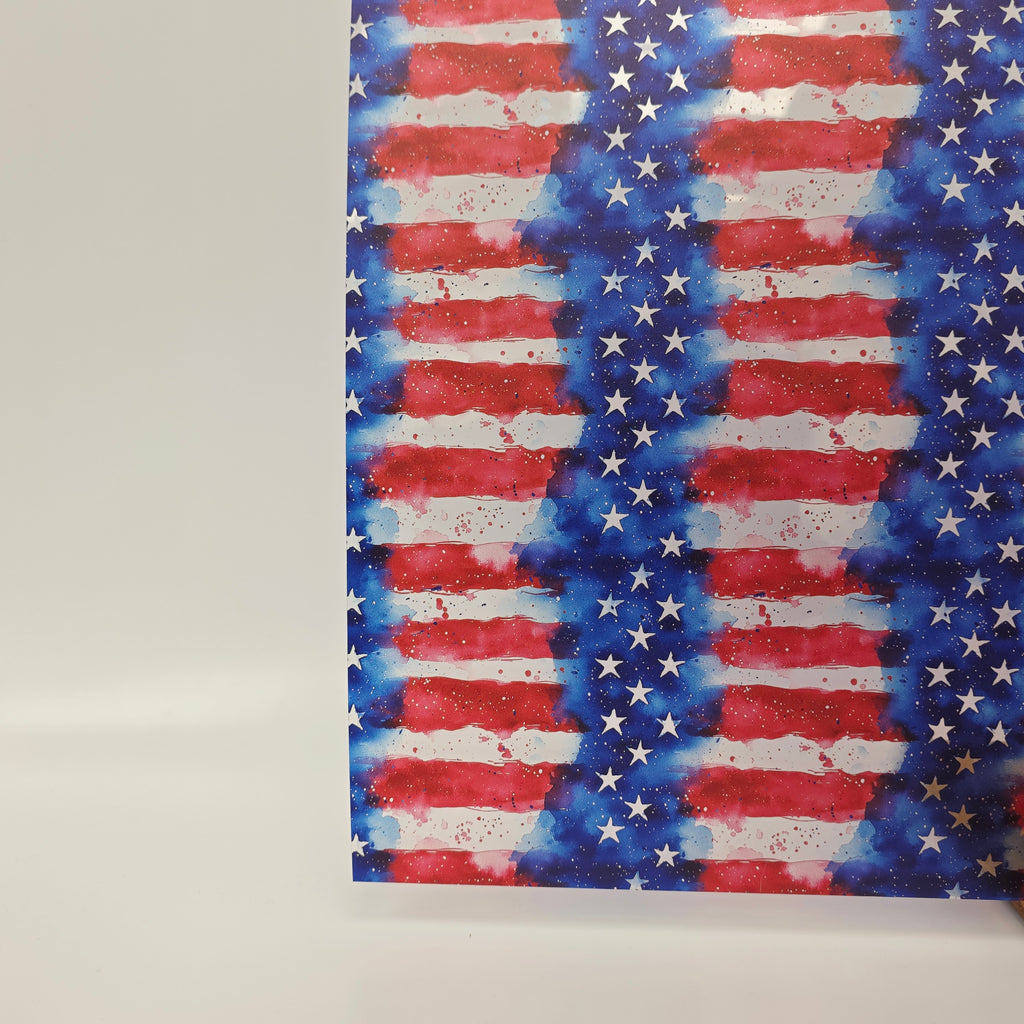 PatternPly® Transparent Watercolor Flag Stripes sheet showing the pattern