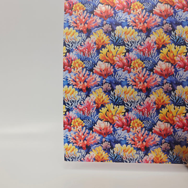 PatternPly® Transparent Watercolor Coral Reef
