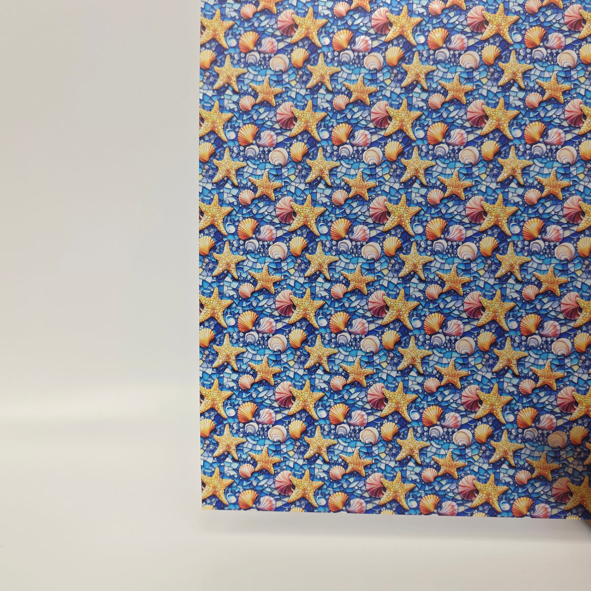 PatternPly® Transparent Mini Mosaic Starfish And Seashells product photo 2