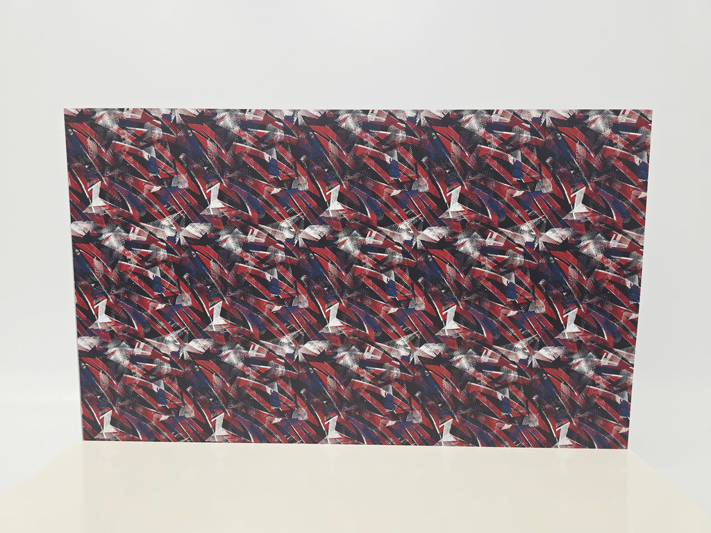 PatternPly® Full Coverage Red White And Blue Geometric Grunge product photo 2