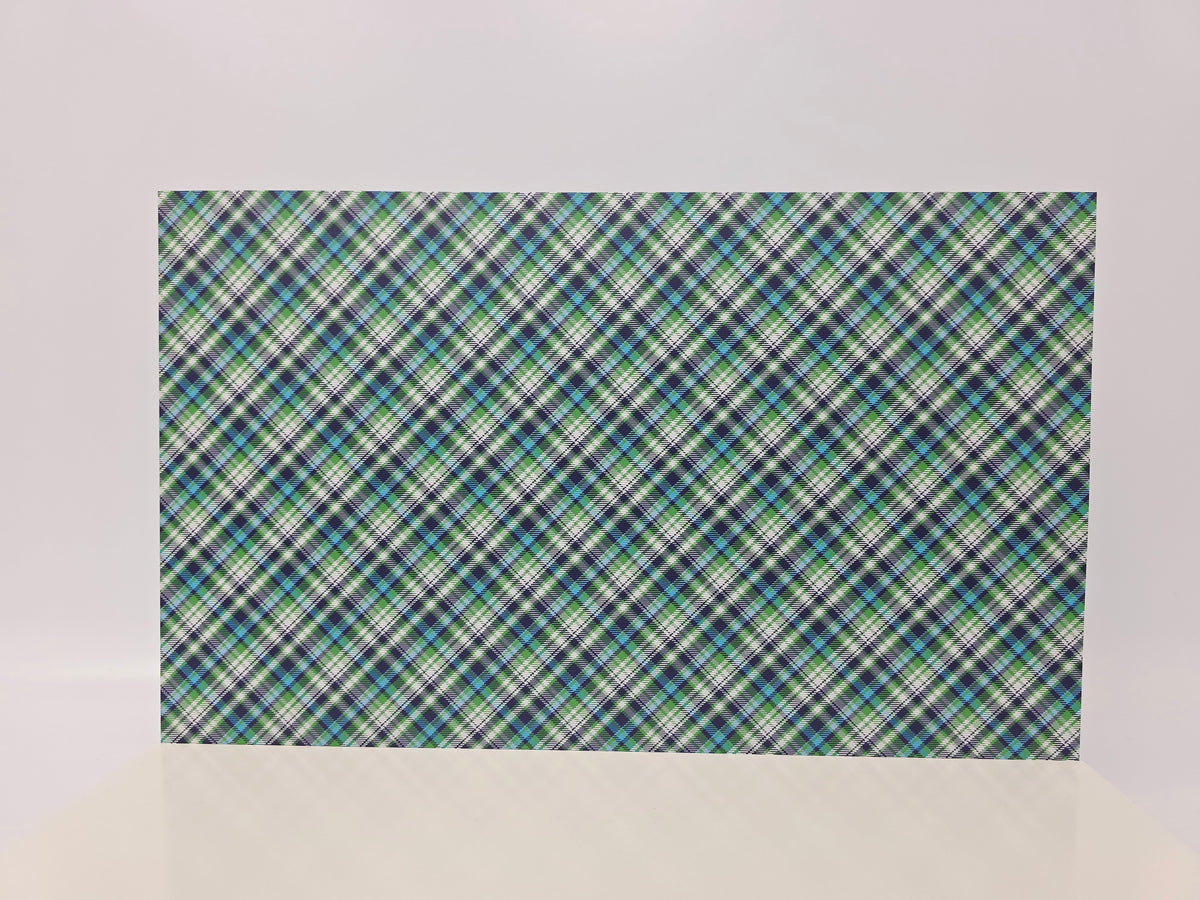 PatternPly® Full Coverage Diagonal Blue Green Plaid product photo 2