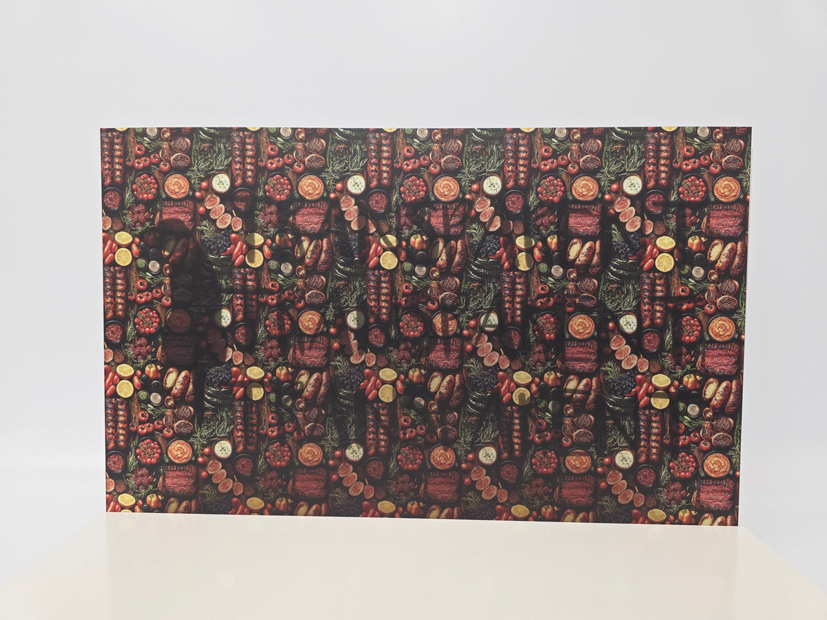 PatternPly® Transparent Barbeque Spread sheet showing the pattern