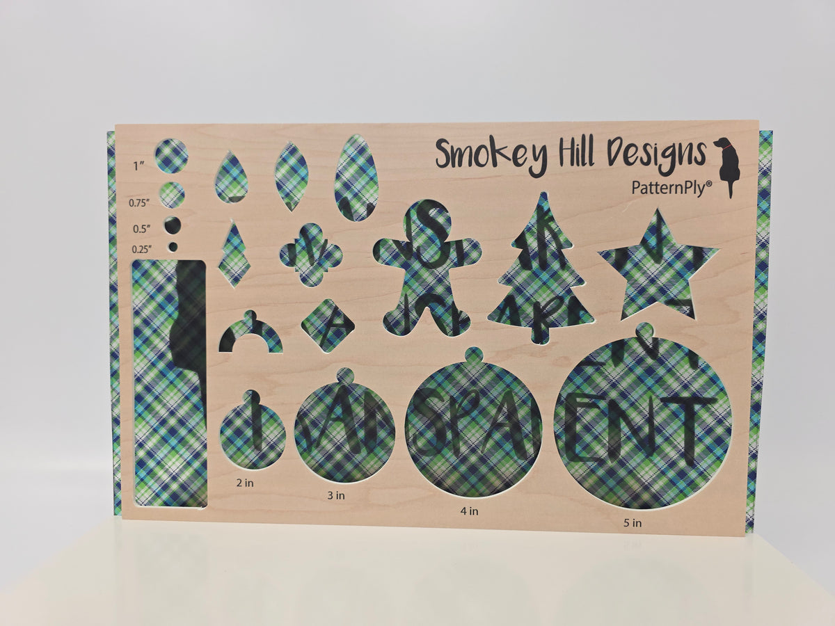 PatternPly® Transparent Diagonal Blue Green Plaid product photo 3