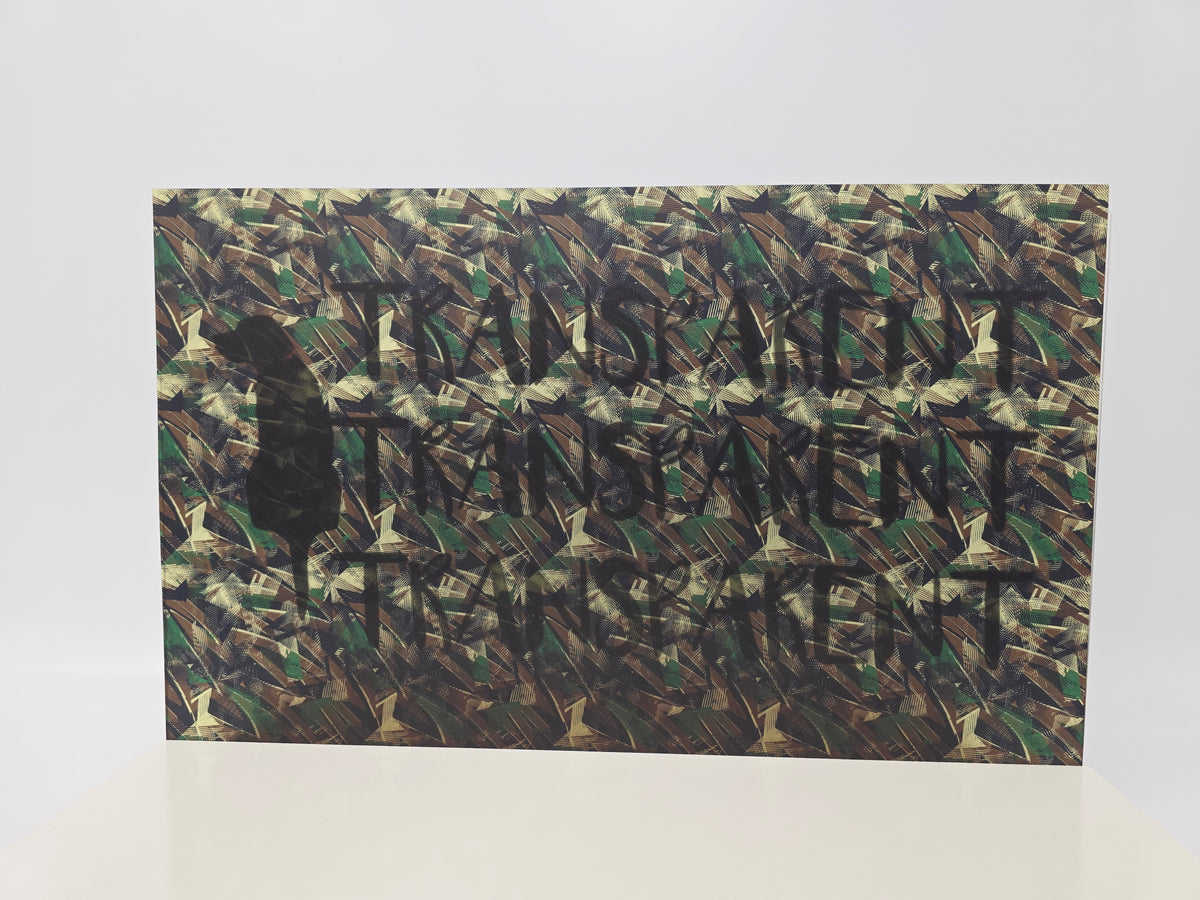 PatternPly® Transparent Camo Geometric Grunge sheet showing the pattern