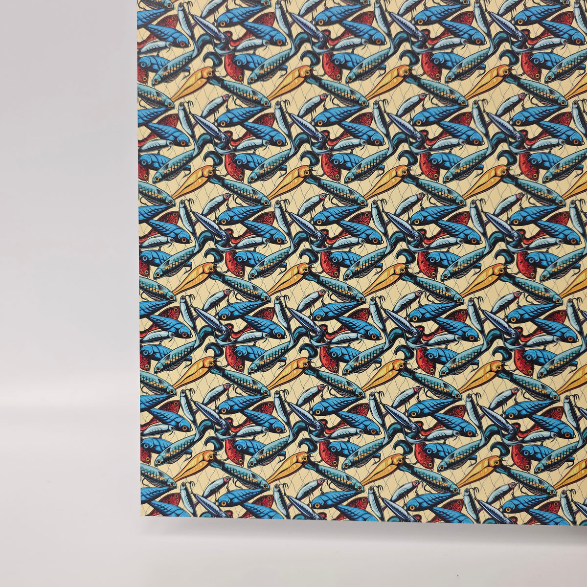 PatternPly® Full Coverage Fish Lures sheet showing the pattern