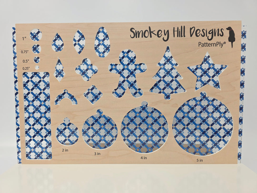 PatternPly® Scattered Modern Blue Plaid