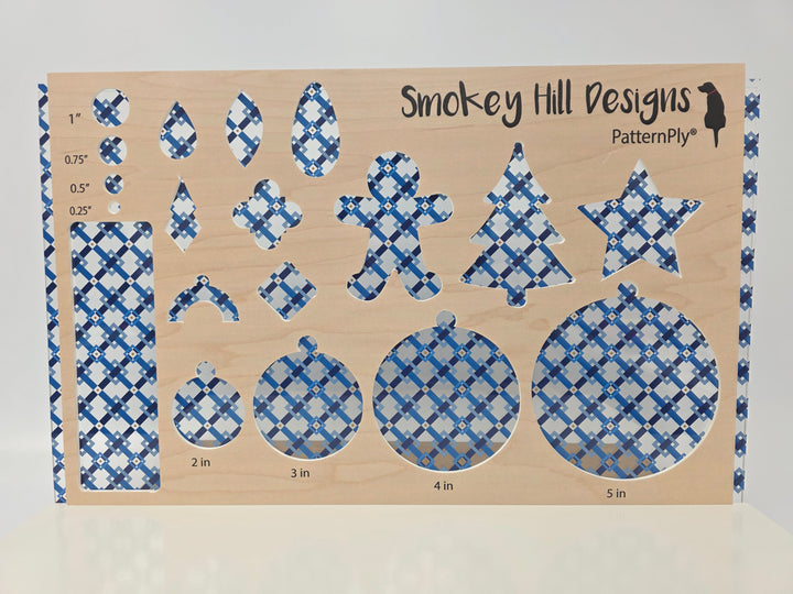 PatternPly® Scattered Modern Blue Plaid